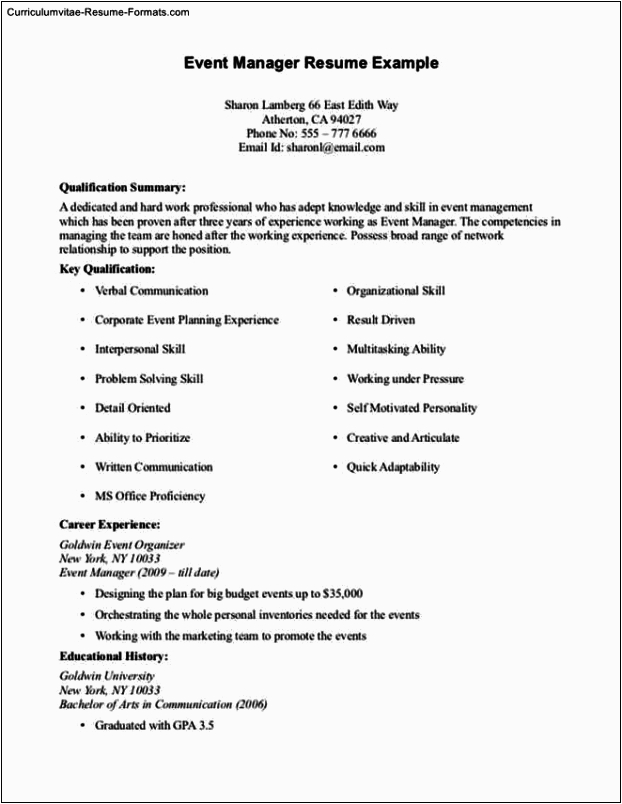 Free Resume Templates with No Work Experience Resume Templates with No Work Experience