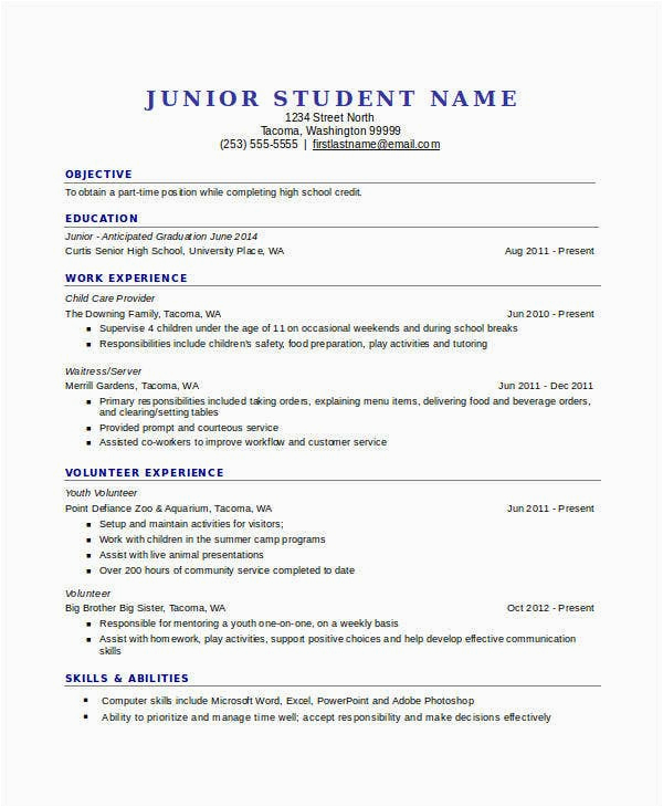 High School Resume Template Free Download 45 Download Resume Templates Pdf Doc