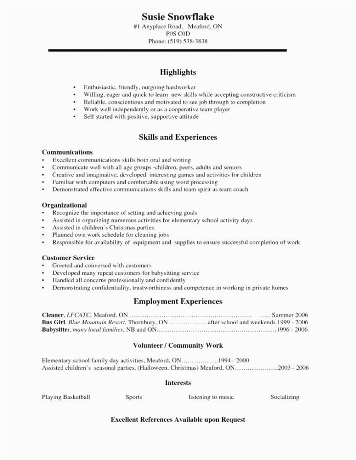 High School Student Resume Samples with Objectives Resumes for High School Students Resume Objective for