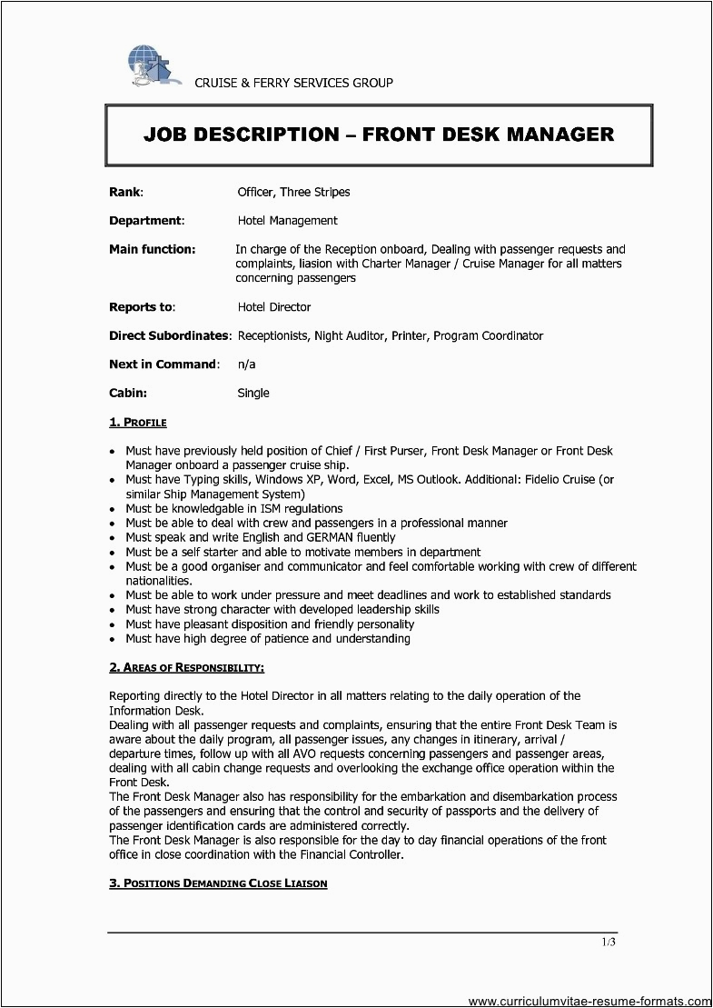 Hotel assistant Front Office Manager Resume Sample Hotel Front Fice Manager Resume Sample