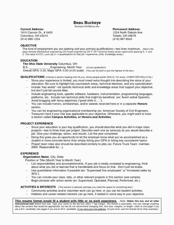 It Resume Sample with No Experience √ 20 Entry Level It Resume with No Experience