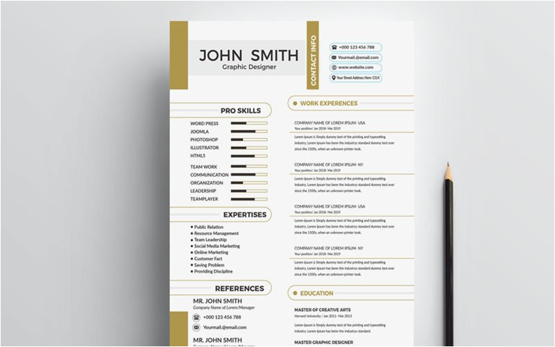 John Smith Resume Template Free Download John Smith Resume Template Templatemonster