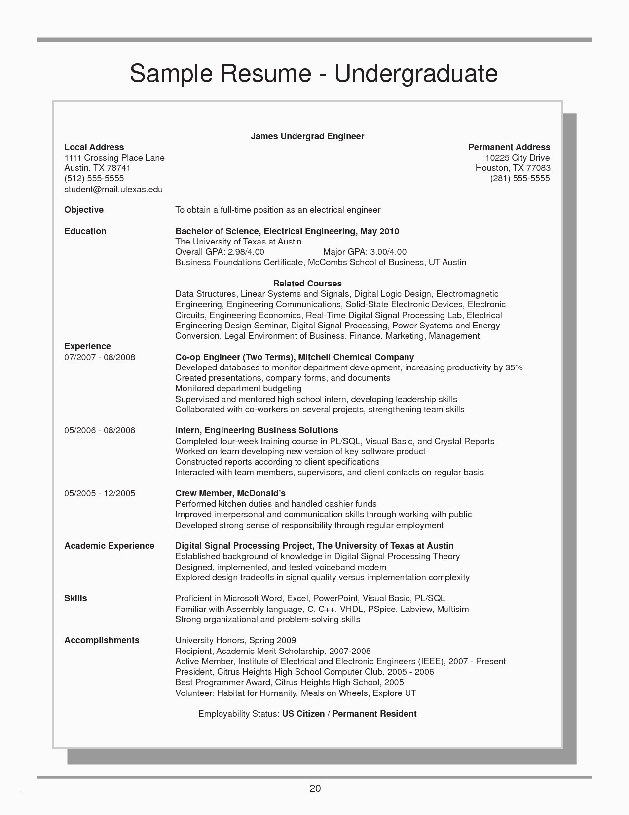 Mccombs School Of Business Resume Template 9 Mc Bs School Business Resume Template Collection Mccombs School Of Business Resume Template 9 Mc Bs School Business Resume Template Collection