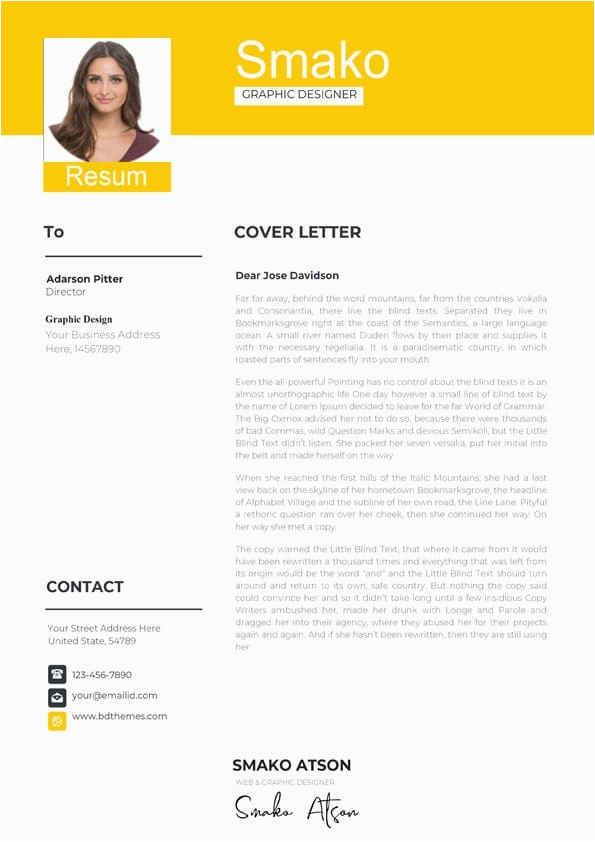 Modern Resume and Cover Letter Template Modern Cover Letter Template Downloadable Cover Letter