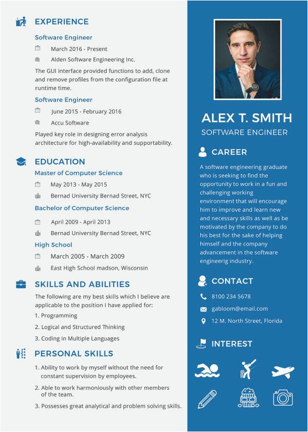 Professional Resume Templates for Freshers Free Download 10 Professional Fresher Resume Templates In Word Pdf