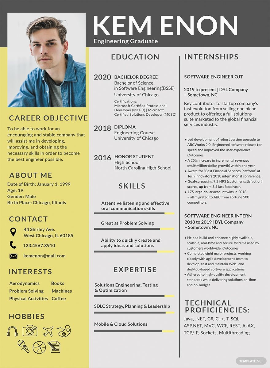 Professional Resume Templates for Freshers Free Download Free Resume format for Engineering Freshers Ad