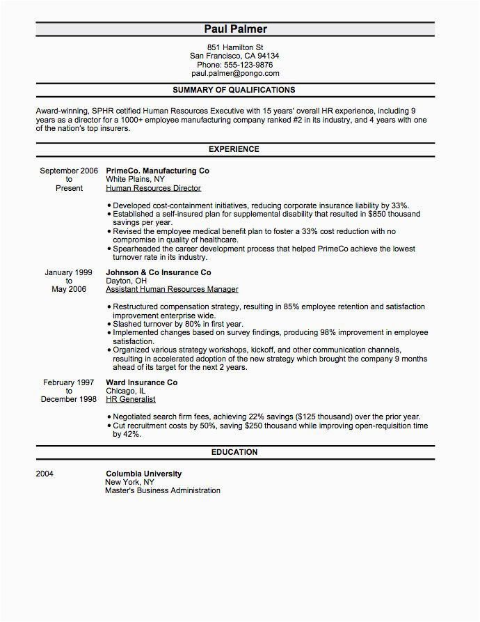 Quick and Easy Resume Template Free Resume Builder Resume Templates & Samples