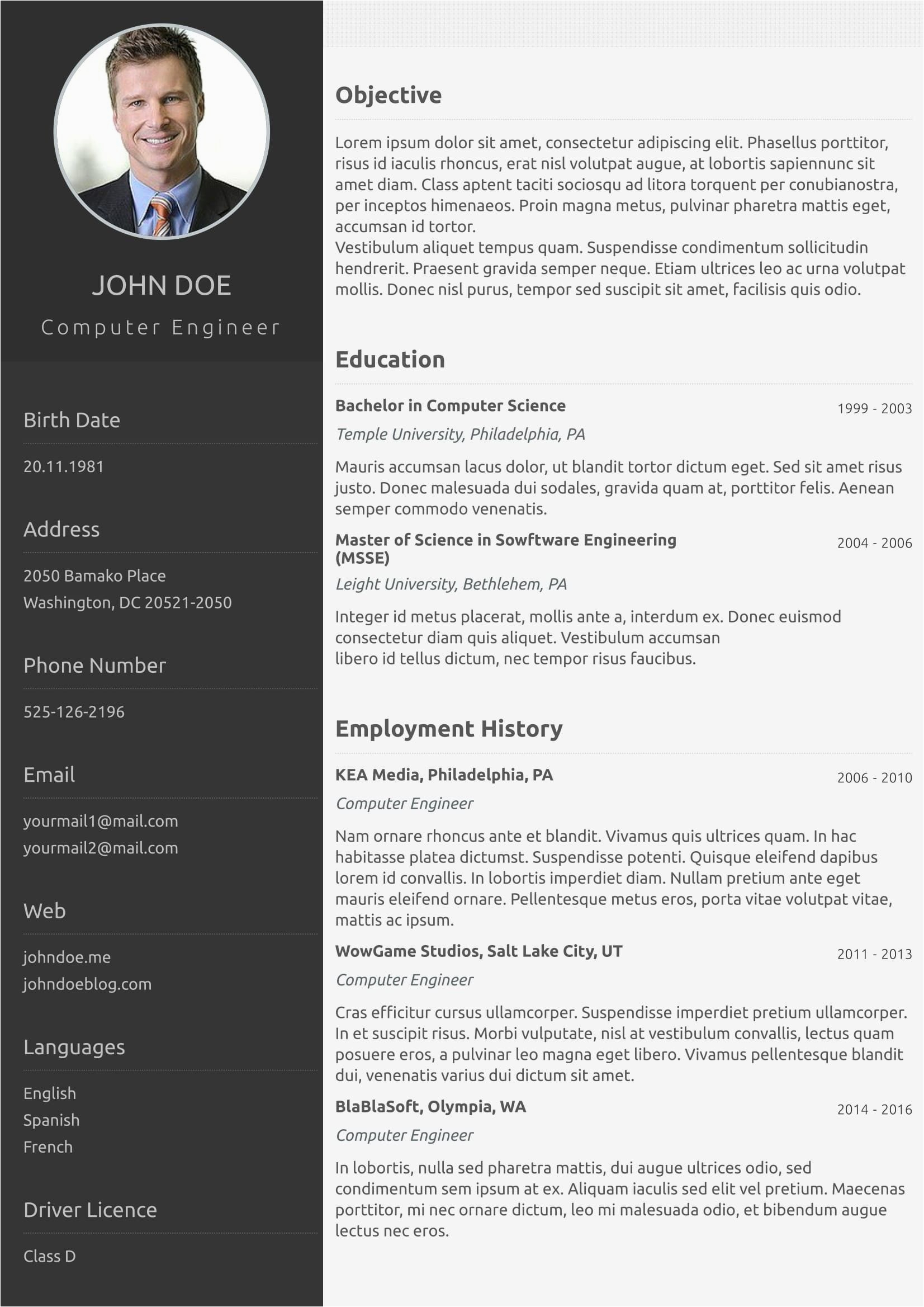 Resume and Cv Templates for Pages Does A Resume Have to Be E Page Best E Page Resume