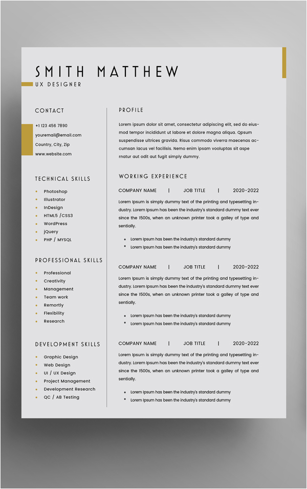 Resume and Cv Templates for Pages Free 2 Pages Cv Resume Template Cover Letter Psd