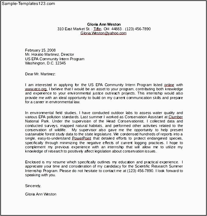 Resume Cover Letter Template Free Download Resume Cover Letter for Internship Word Free Download