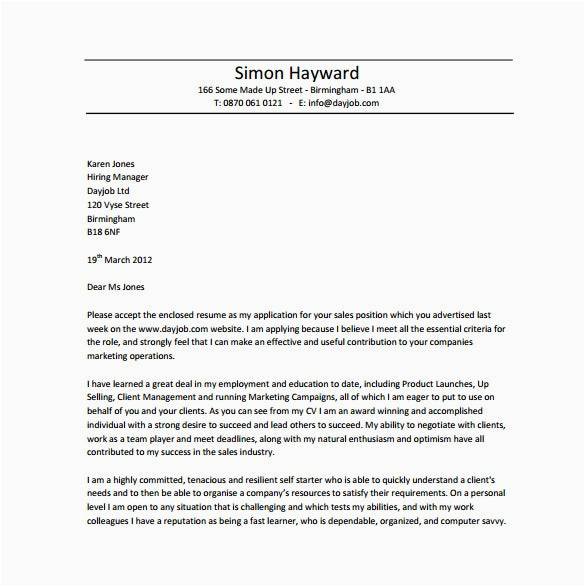 Resume Cover Letter Template Free Download Resume Cover Letter Template – 17 Free Word Excel Pdf