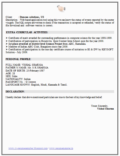 Resume I Hereby Certify that the Above Information Sample Over Cv and Resume Samples with Free Download Sap