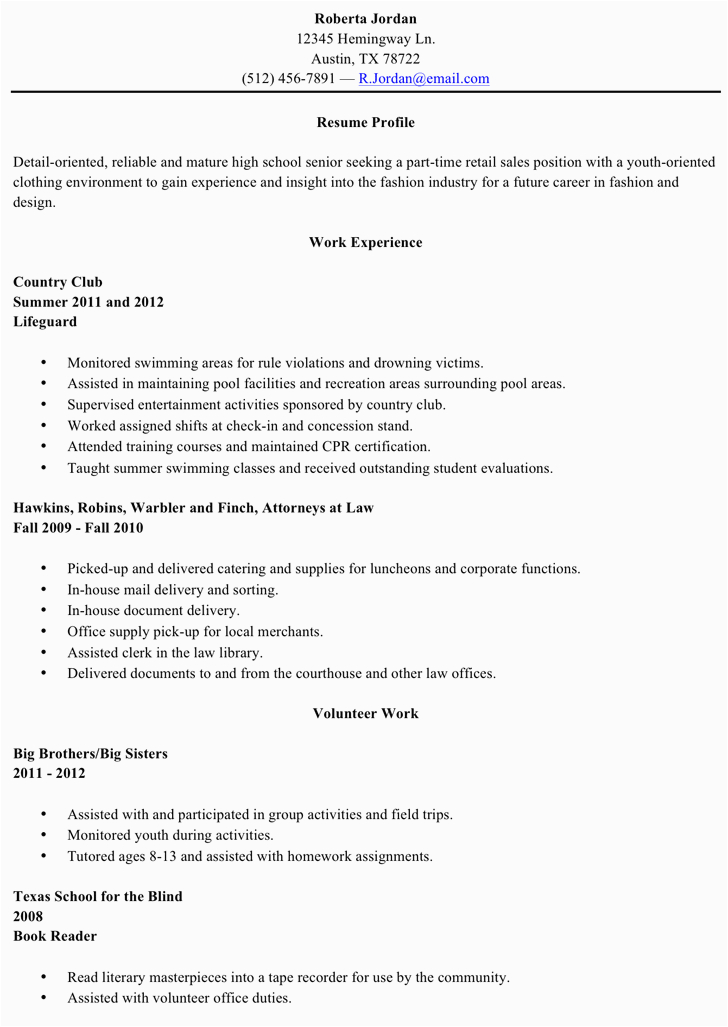 Resume Objective Sample for High School Graduate Free Resume Sample High School Graduate Doc 44kb