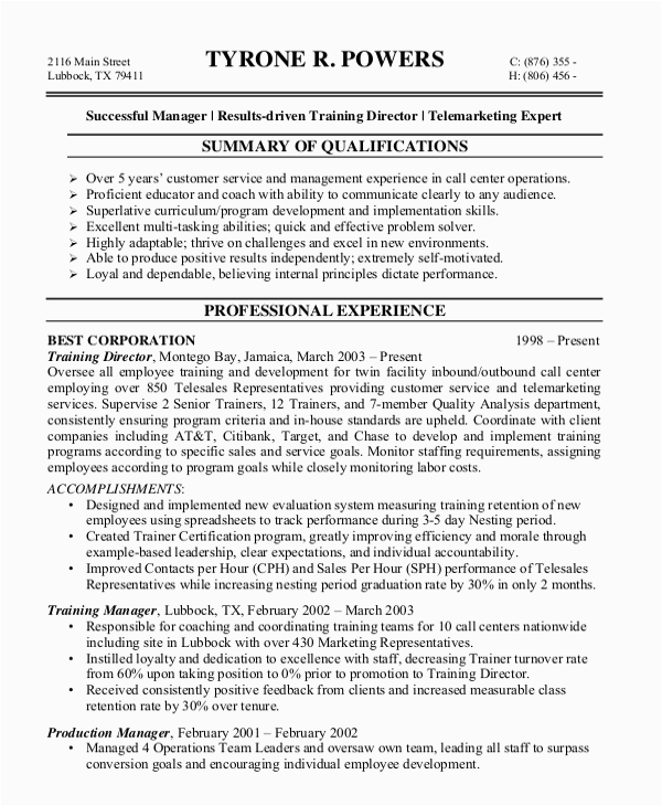 Resume Sample Customer Service Call Center Free 8 Sample Call Center Resume Templates In Ms Word