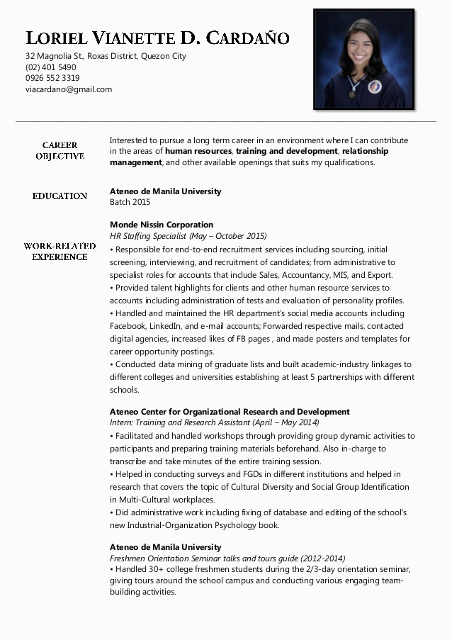 Resume Sample for Business Administration Graduate Business Administration Resume Samples