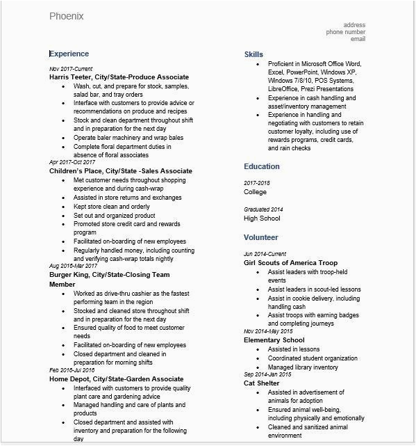 Resume Sample for Minimum Wage Job with Lots Of Experience Resume for Min Wage Job R Resumes