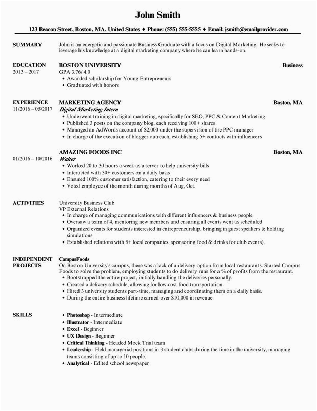 Resume Sample who Never Had A Job the Ultimate Guide to Writing A Student Resume