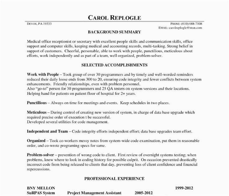 Resume Samples for Receptionist with No Experience Medical Receptionist Resume with No Experience Resume