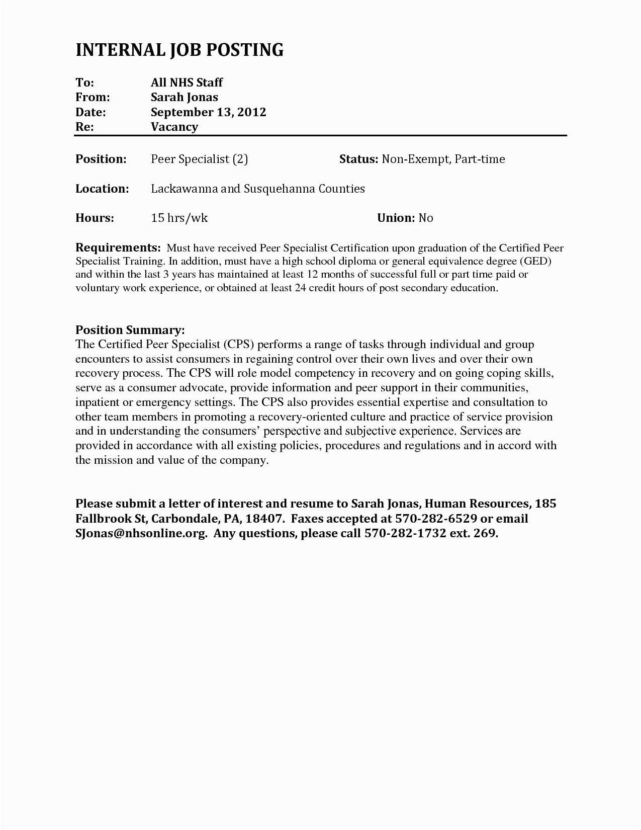 Resume Template for Internal Job Posting New What is A Letter Interest for A Job