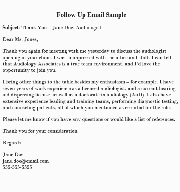 Sample Follow Up Emails after Sending Resume Follow Up Email after Resume Sample Get Free Templates