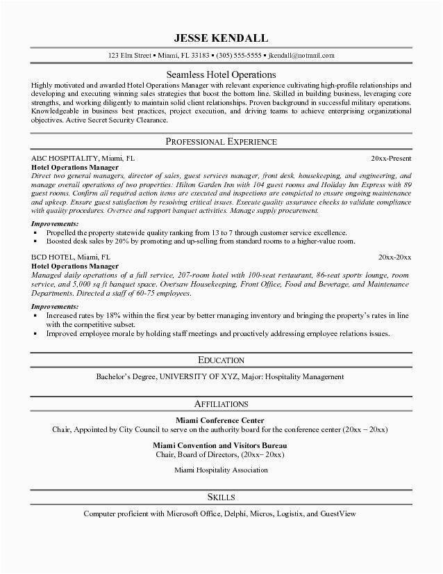 Sample Objective In Resume for Hospitality Industry Objectives Templates for Hospitality Biodatasheet Templates