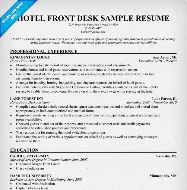 Sample Objective In Resume for Hospitality Industry Sample Resume Objectives for Hospitality Management New