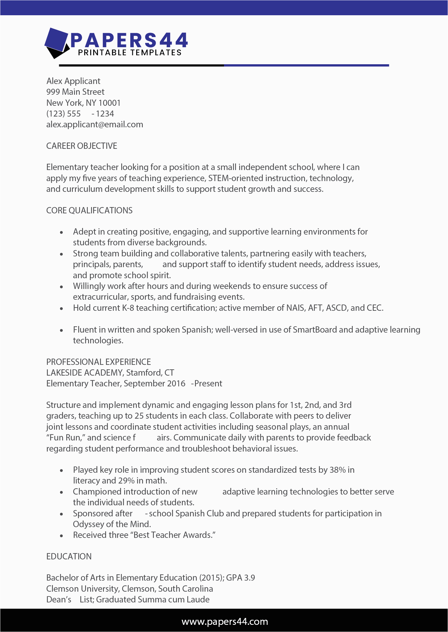 Sample Objective In Resume for It Professional Professional Resume Objective Templates