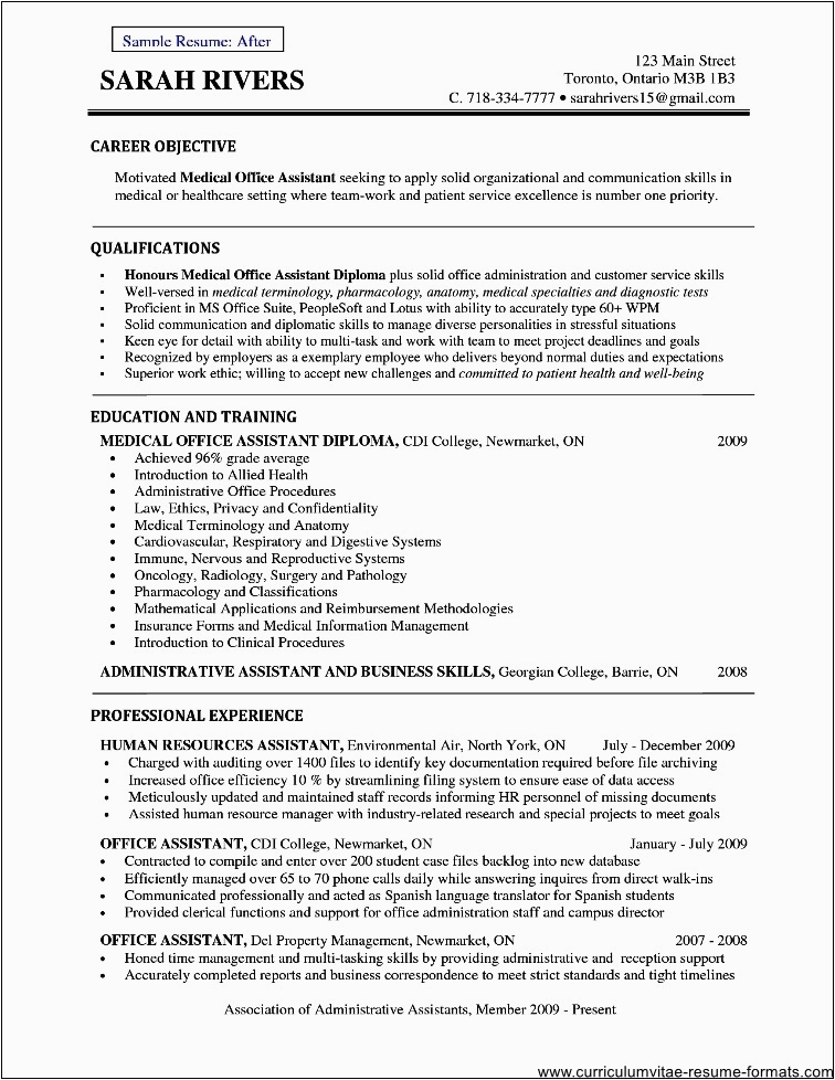 Sample Objective In Resume for Office Staff Fice assistant Resume Objective