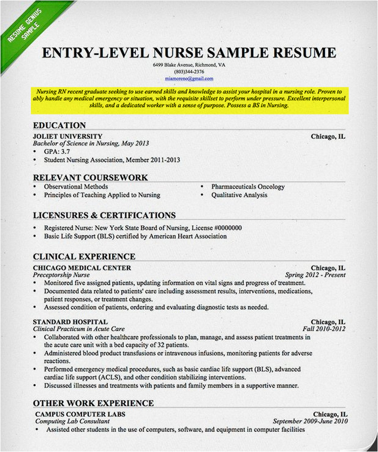 Sample Objective Statement for College Resume Example Resume November 2015