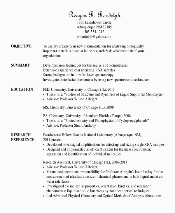 Sample Objective Statement for College Resume Free 8 College Resume Samples In Ms Word