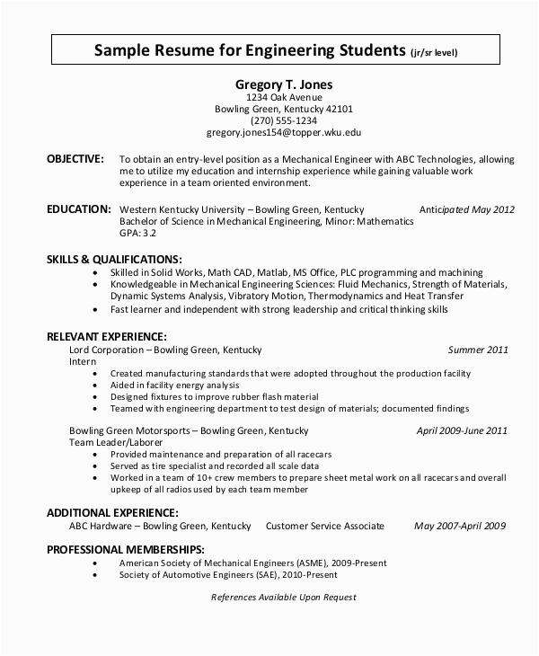Sample Objective Statement for College Resume Free 8 Sample Objective Statement Resume Templates In Pdf