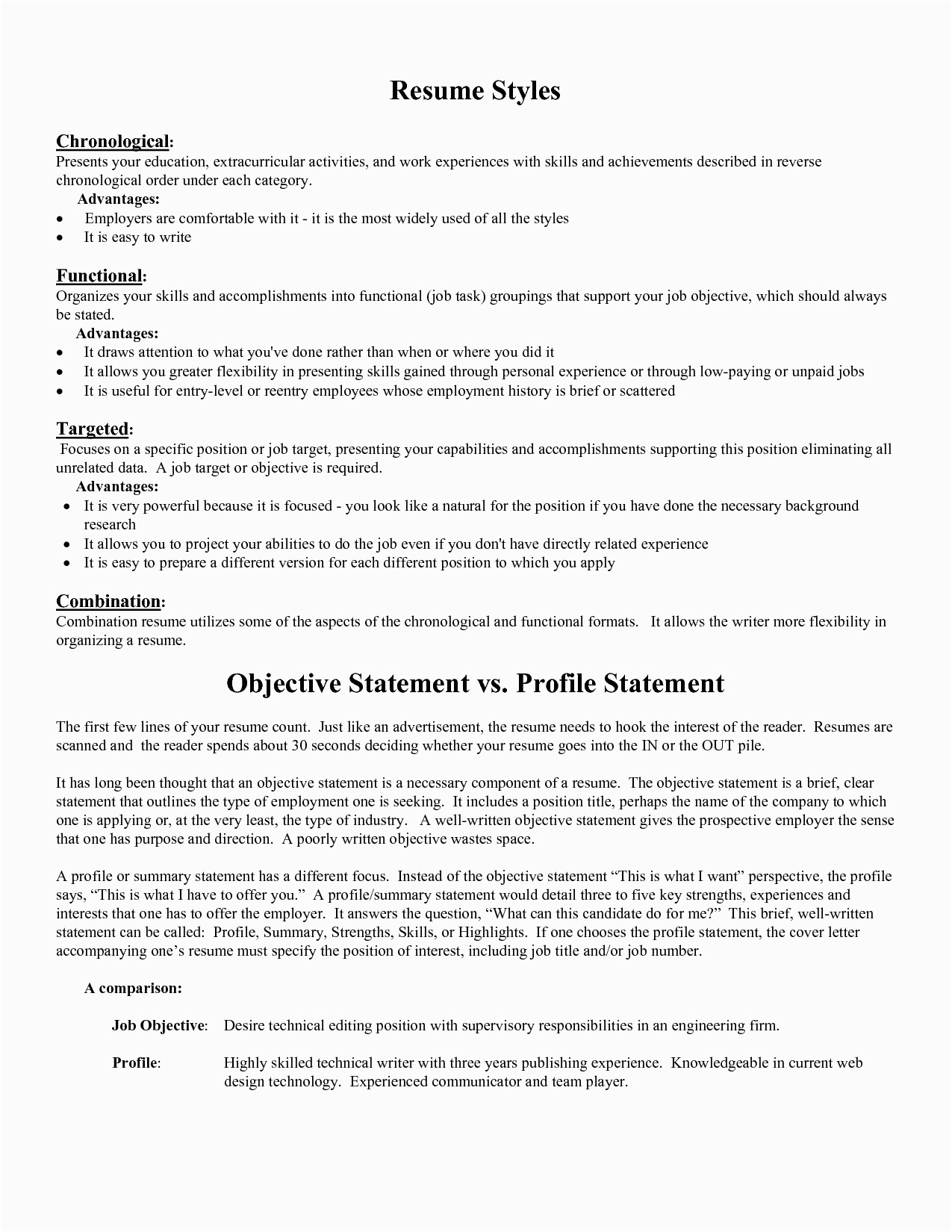 Sample Objective Statement for College Resume Resume Objective Statement
