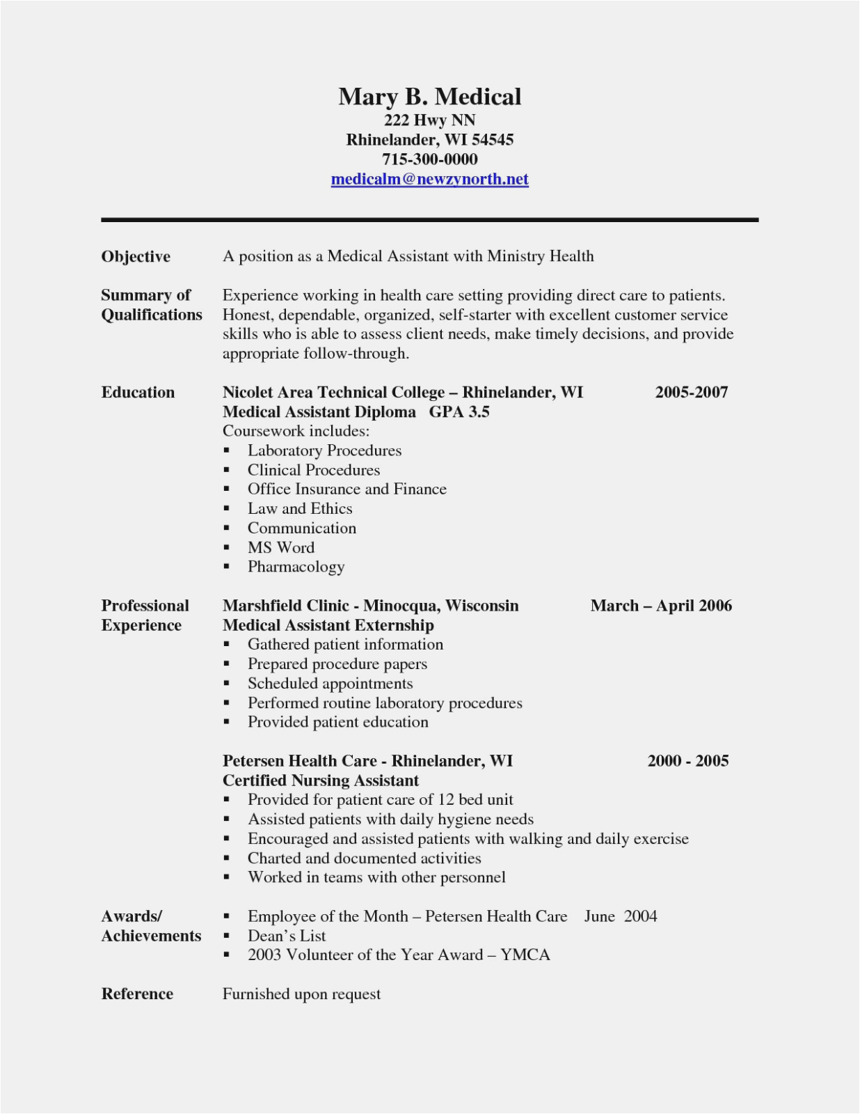 Sample Objectives for Resume In Medical Field Five Things Nobody told