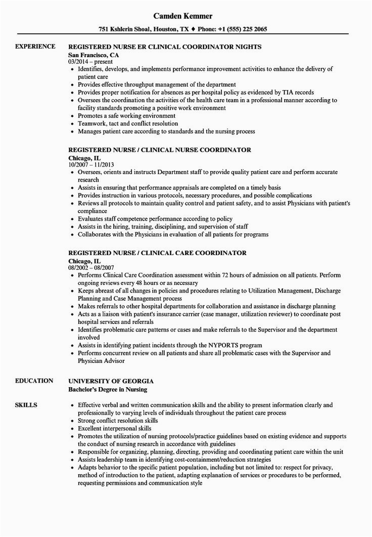 Sample Of Clinical Experience On Resume 25 Nursing Clinical Experience Resume In 2020