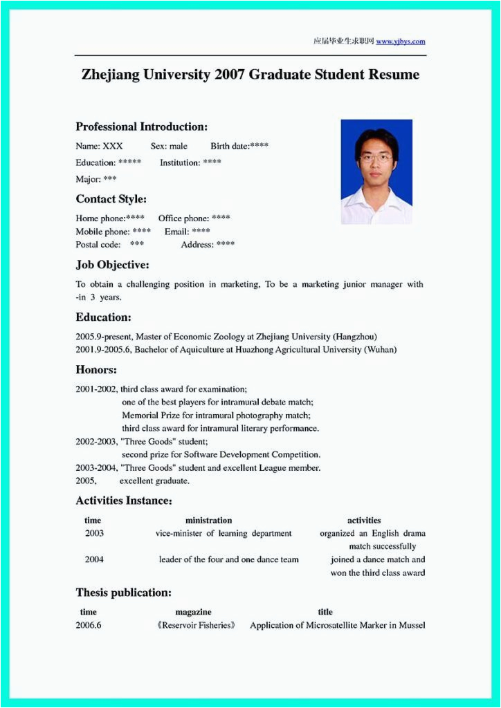 Sample Of Resume for Applying University Best College Student Resume Example to Get Job Instantly