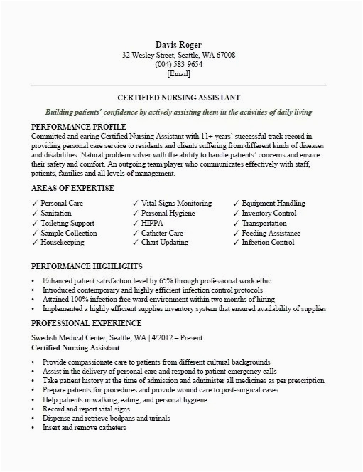 Sample Of Resume for Cna that Can Be Edited Free Good Cna Resume Template Addictips