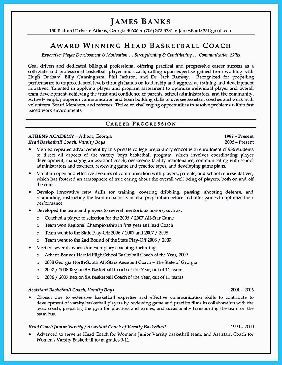 Sample Resume for Basketball Coaching Position Captivating Thing for Perfect and Acceptable Basketball