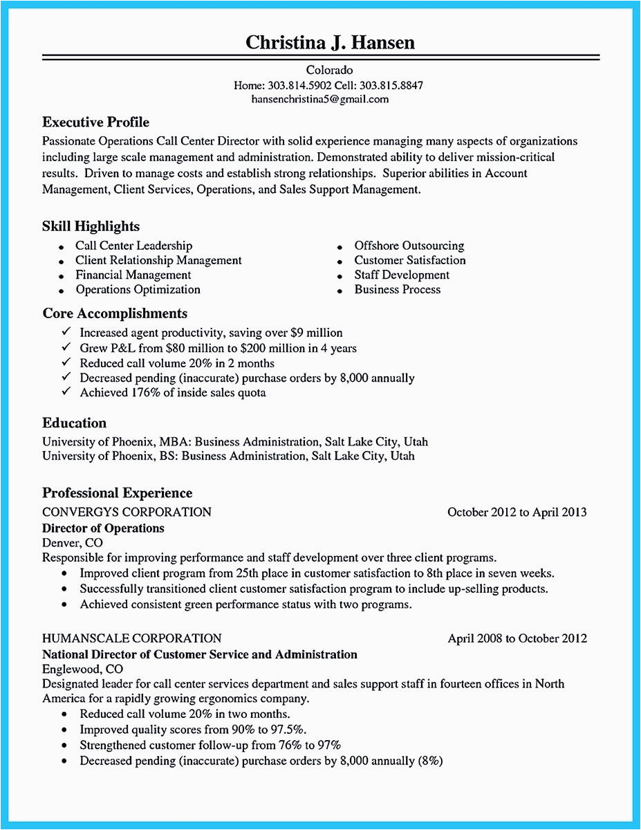 Sample Resume for Call Center Agent Undergraduate Cool Information and Facts for Your Best Call Center