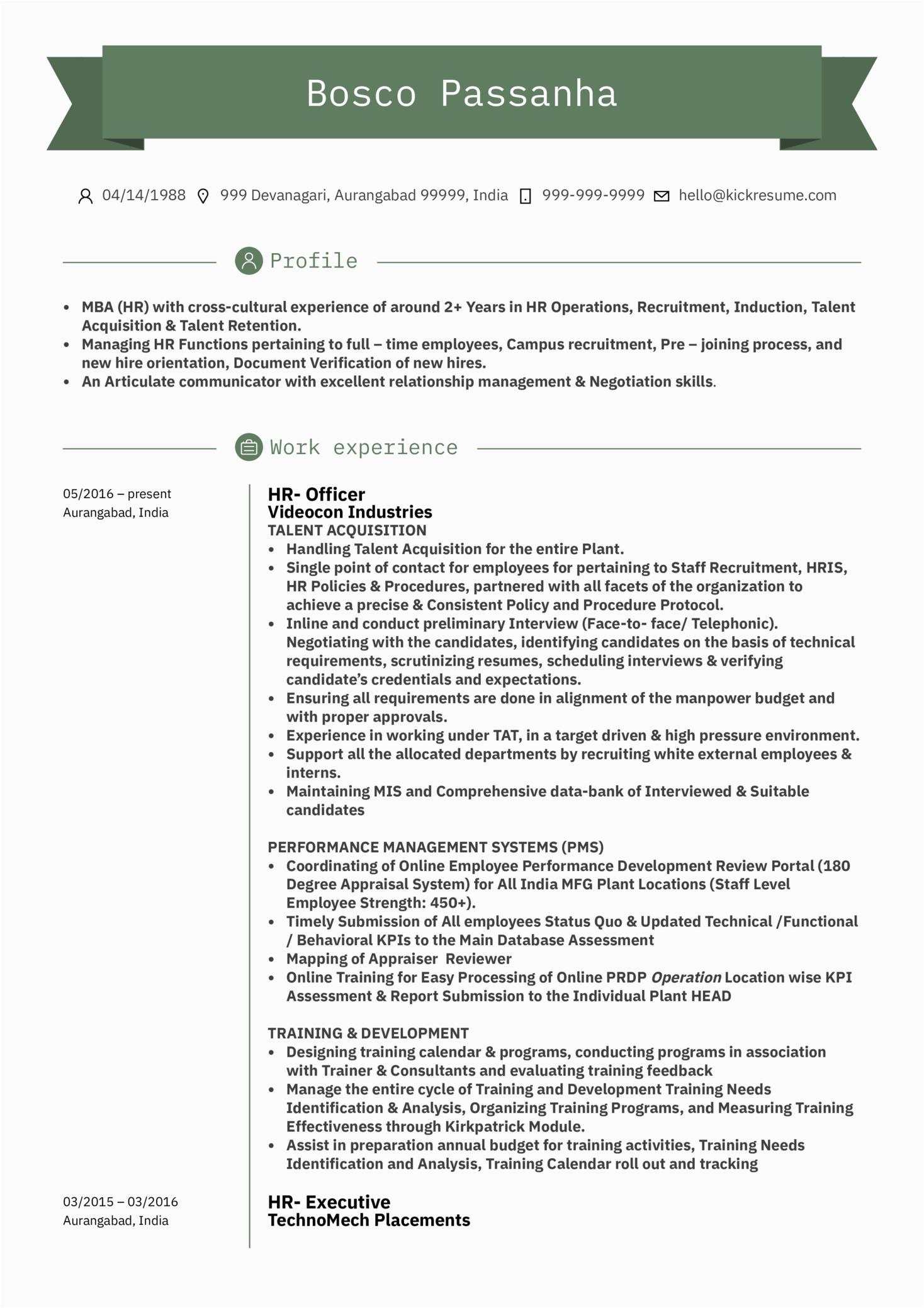 Sample Resume for Experienced Hr Manager Human Resources assistant Manager Resume Sample