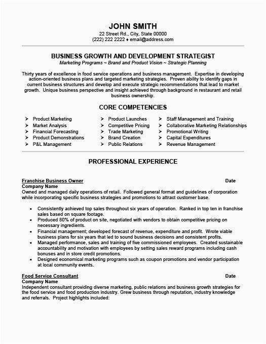 Sample Resume for former Entrepreneurs/business Consutant Resume Examples for Previous Business Owners Resmud