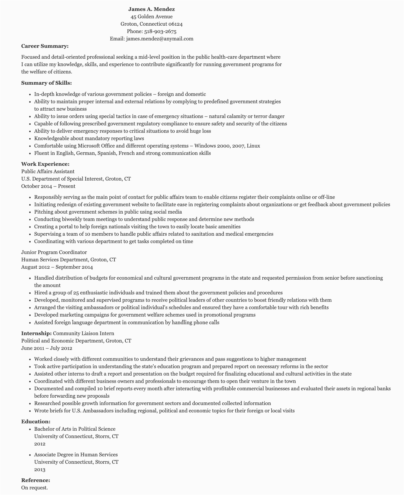 Sample Resume for Government Employee Philippines Resume Samples for Government Job Application In the
