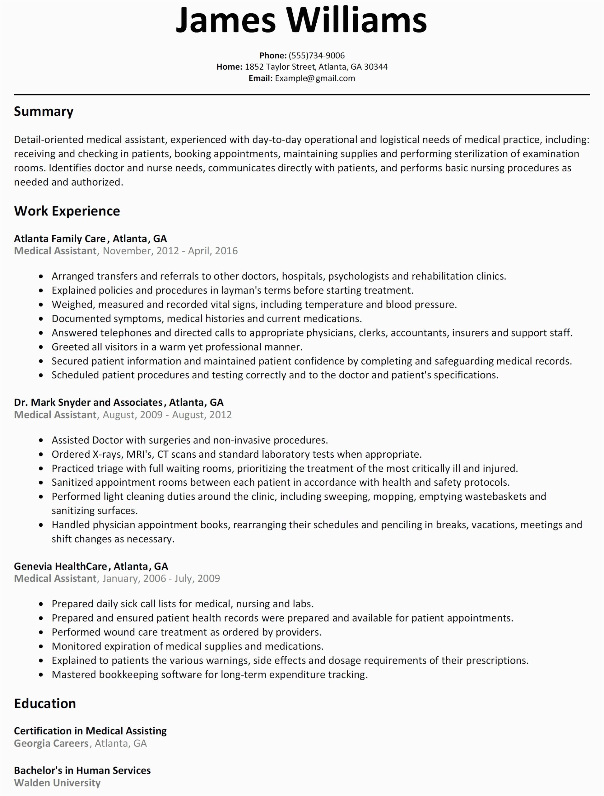 Sample Resume for Medical assistant Instructor Sample Resume for Medical assistant Instructor