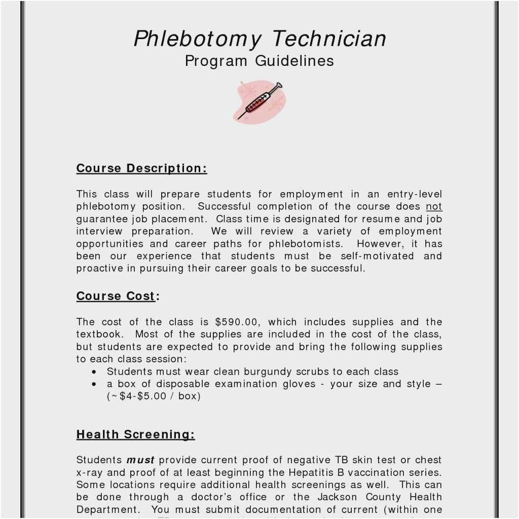 Sample Resume for Phlebotomy with No Experience Free Collection 51 Phlebotomist Resume 2019