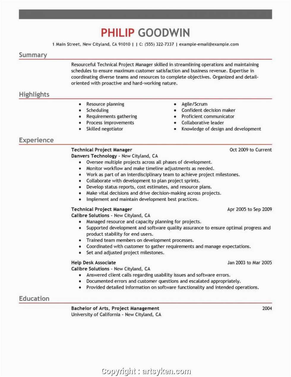 Sample Resume for Project Manager It software India Modern Resume Program Manager software Templates