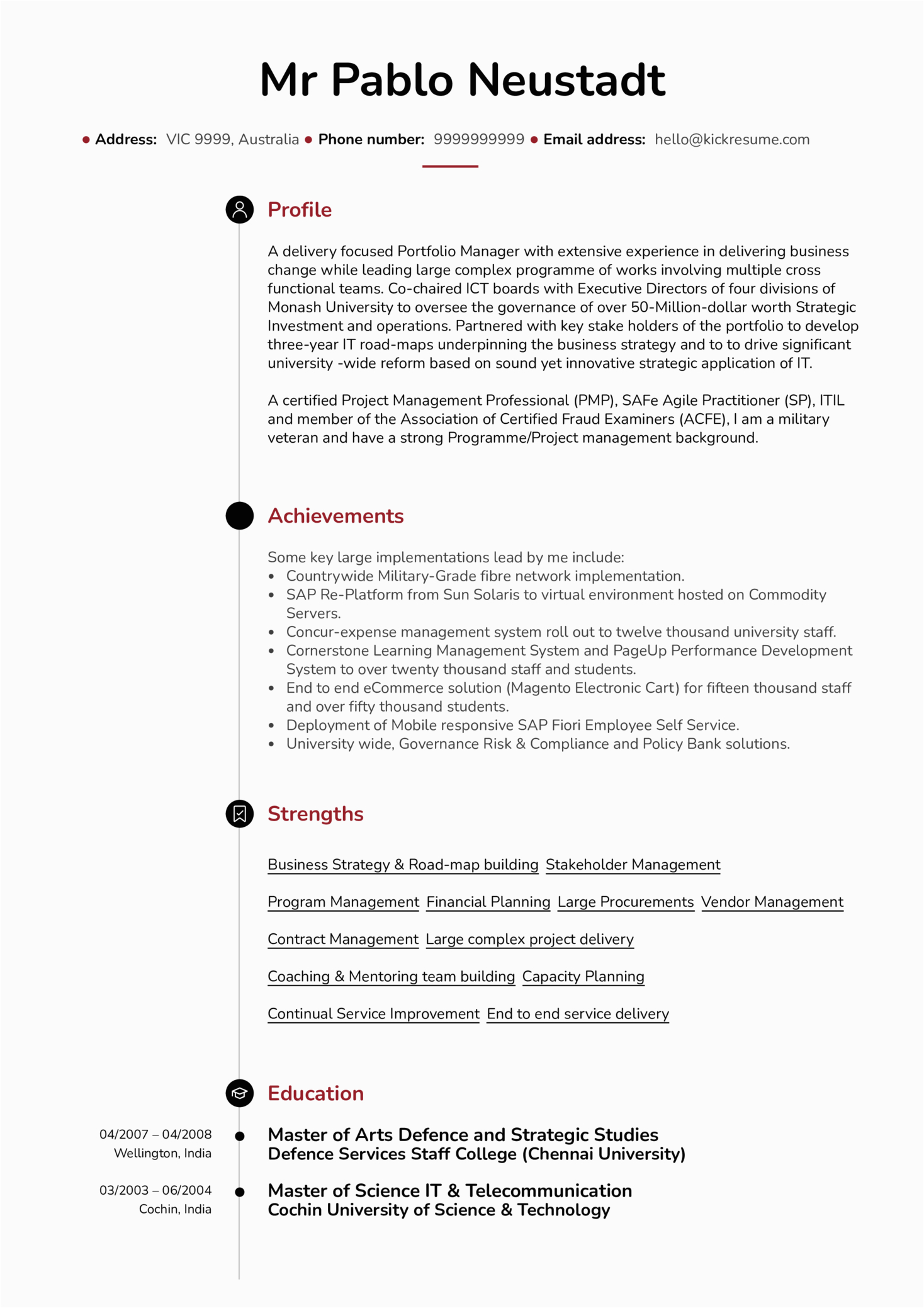 Sample Resume for Project Manager It software Senior Project Manager Resume Sample