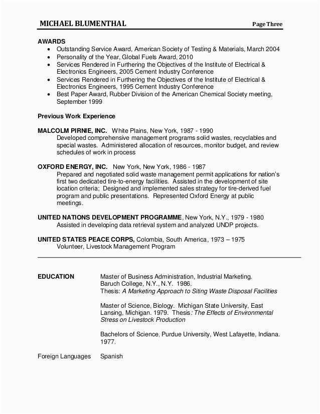 Sample Resume for Waste Management Job Amain Best Cv Writing Services India Trinity Talent
