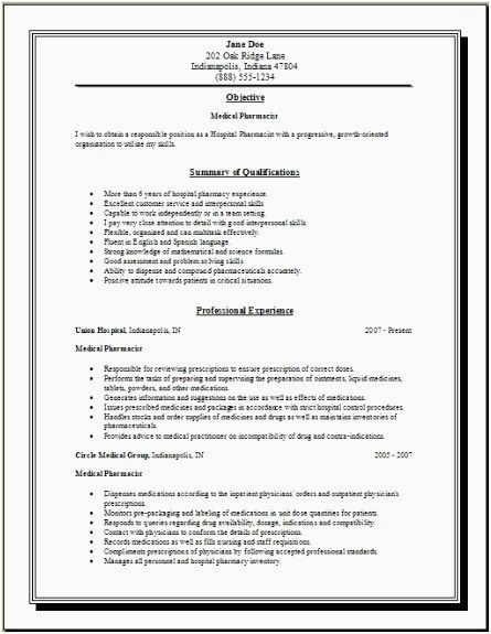 Sample Resume Objective for Colloge Of Pharmacy Application 50 New Pharmacy Technician Resume Template In 2020