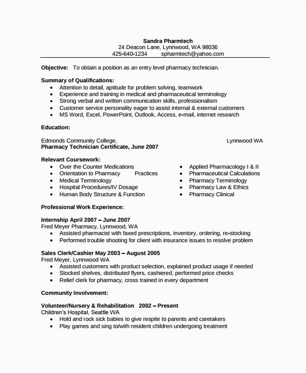 Sample Resume Objective for Colloge Of Pharmacy Application Pharmacist Resume Template 6 Free Word Pdf Document Downloads