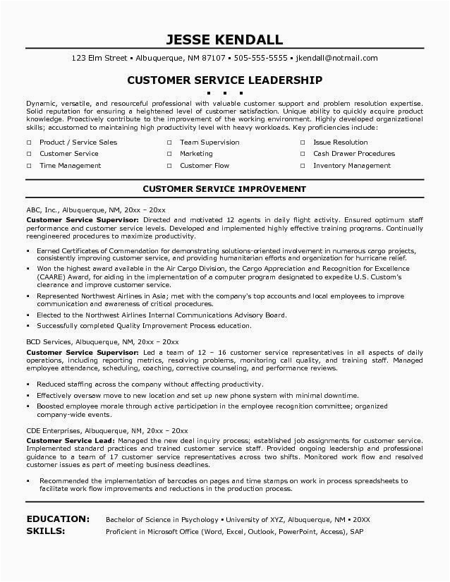 Sample Resume Objective Statements for Customer Service Customer Service Resume