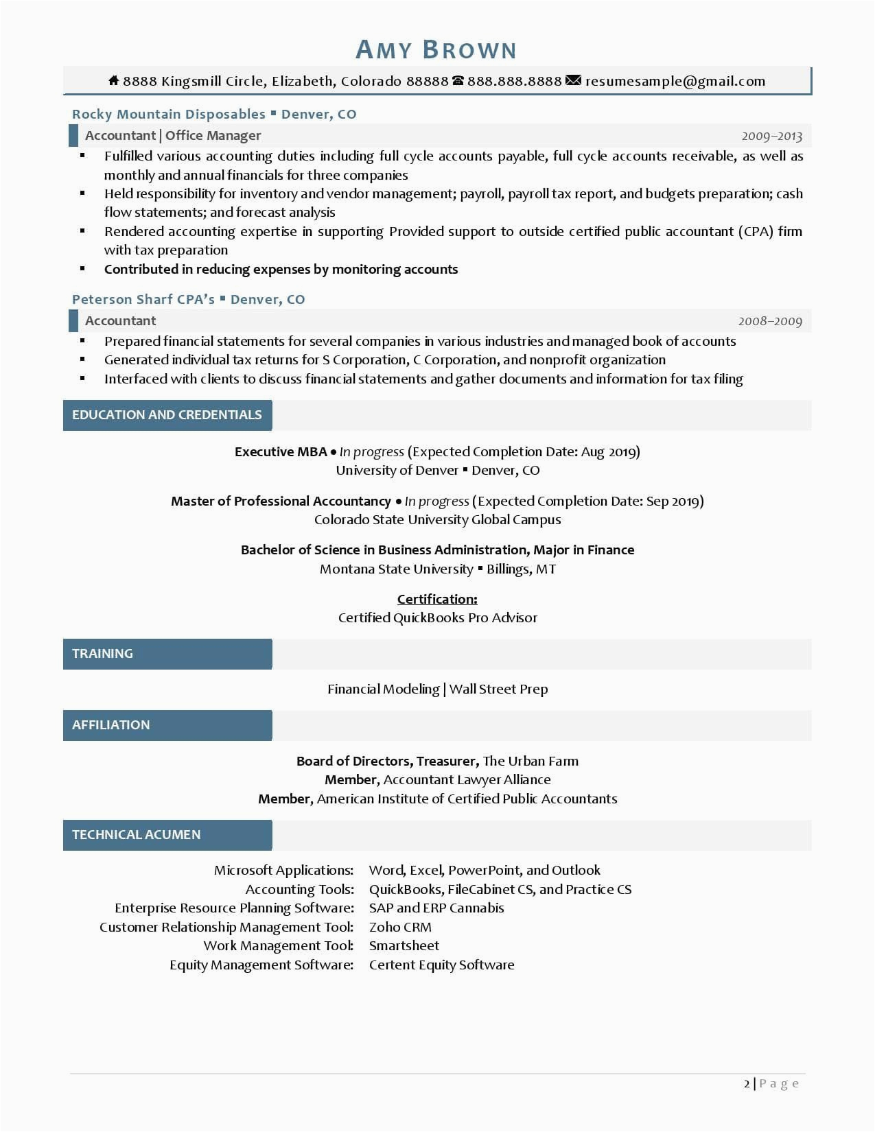 Sample Resume Titles for Accounting Field Beginner Accountant Resume Sample